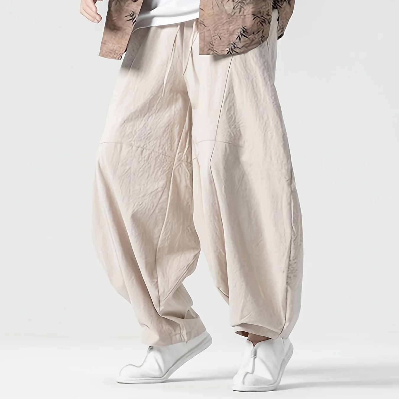Ethnic Fashion Men - Men's Spring Loose Harem Pants Chinese