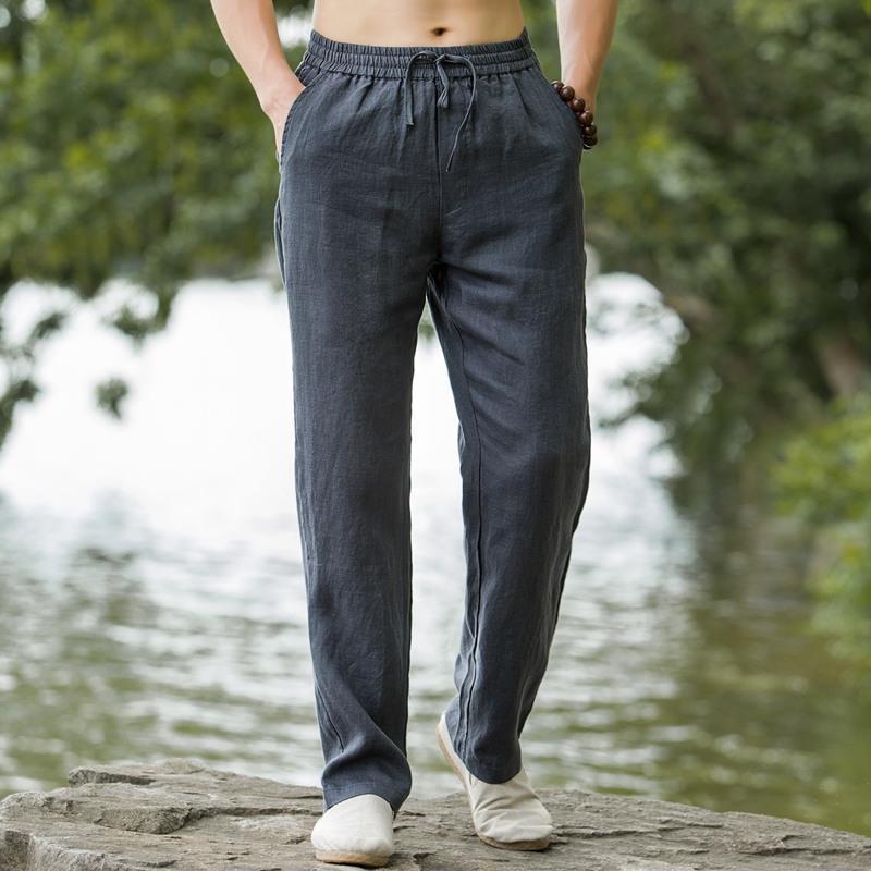 Ethnic Fashion Wear - High-End Pure Linen Men's Casual Pants