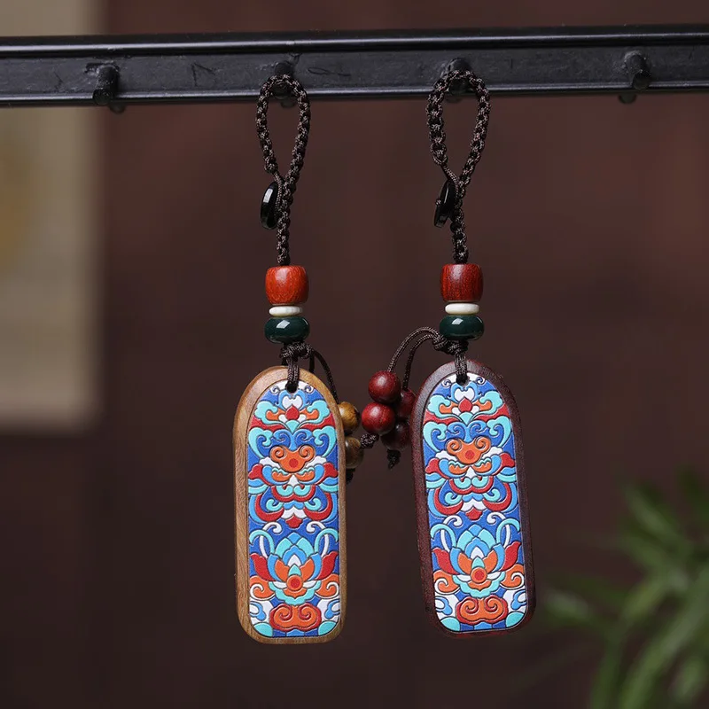 Ethnic Fashion Meaning - All Well Brand Keychain Natural Sandalwood