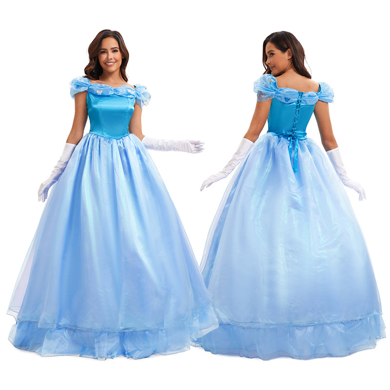 Ethnic Clothing & Online Fashion Store Khaadi Pk - Halloween Cosplay Blue Princess Dress Role-playing