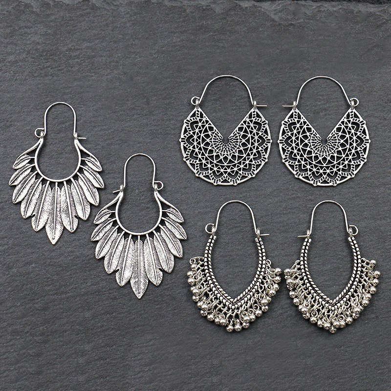 Antique Sliver-Plated Hollow A - Ethnic Indian Fashion 评论和价格