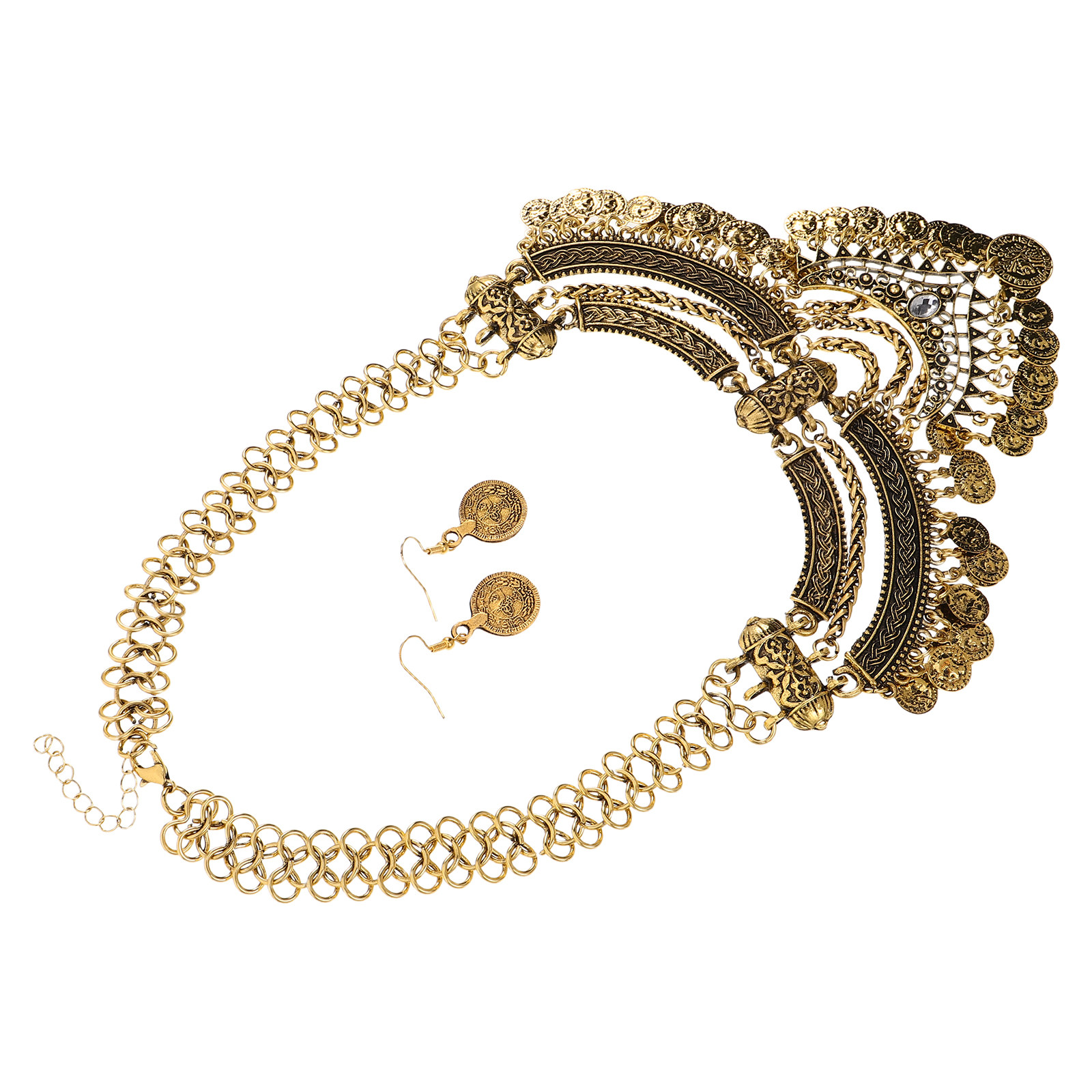 1Set Bohemian Punk Necklace Se - Urban Ethnic Fashion 评论和价格