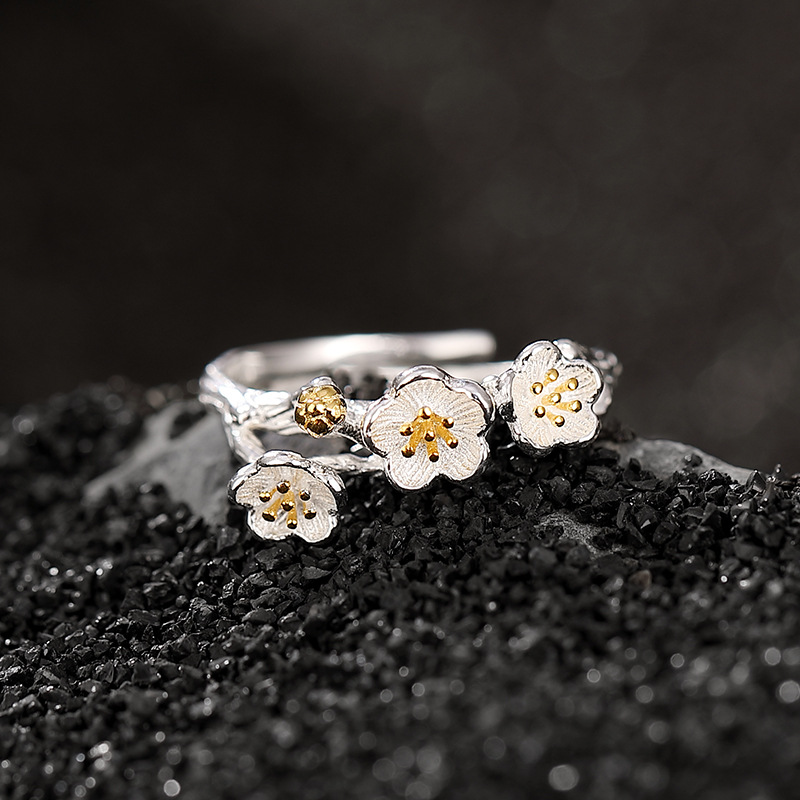 925 Sterling Silver Flower bra - Ethnic Fashion Wear 评论和价格