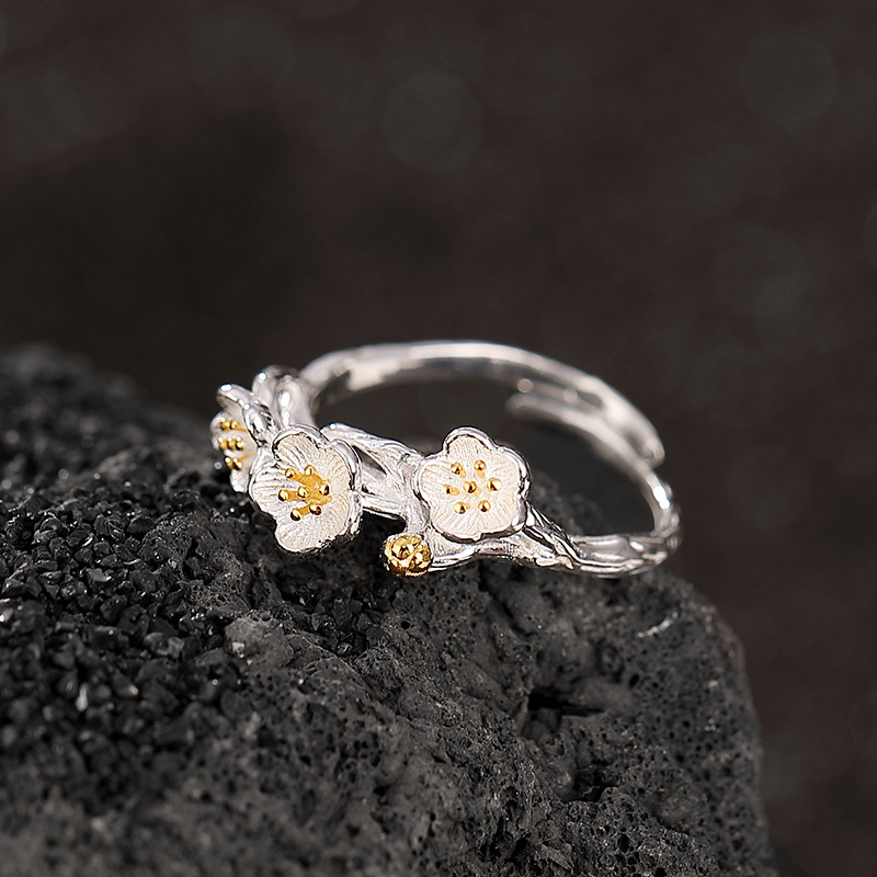 925 Sterling Silver Flower bra - Ethnic Fashion Wear 评论和价格