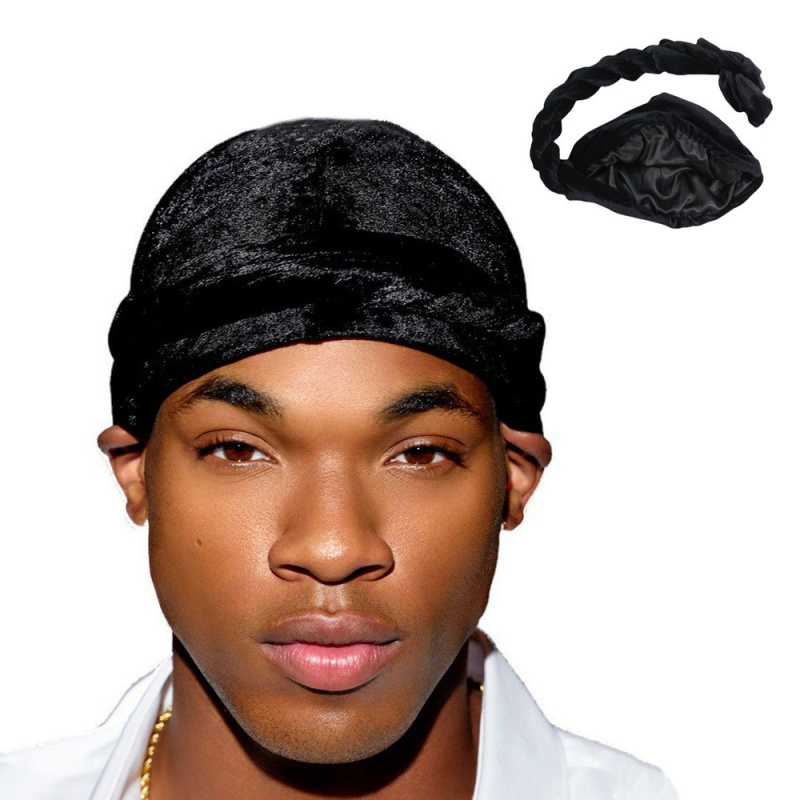 Solid Color Men's Velvet Head  - Ethnic Fashion Men 评论和价格