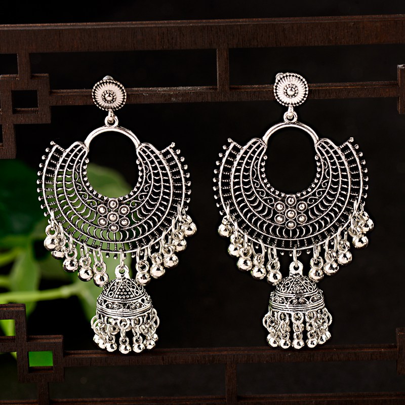 2022 Round Vintage Jhumka Earr - Ethnic Indian Fashion 评论和价格