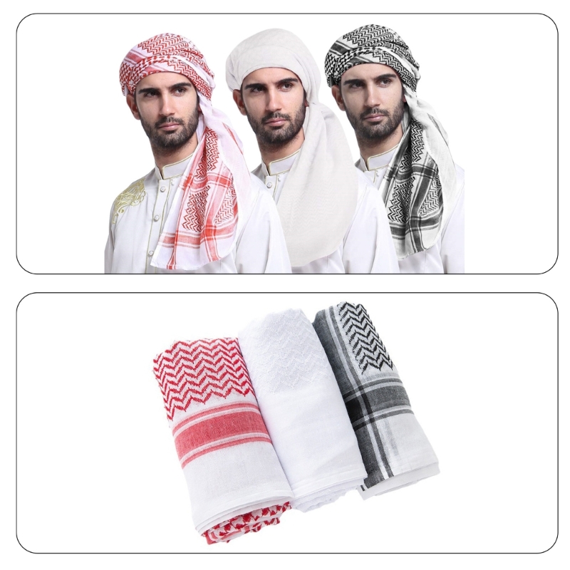Men Ethnic Headwrap Shemagh Sc - Ethnic Fashion Men 评论和价格