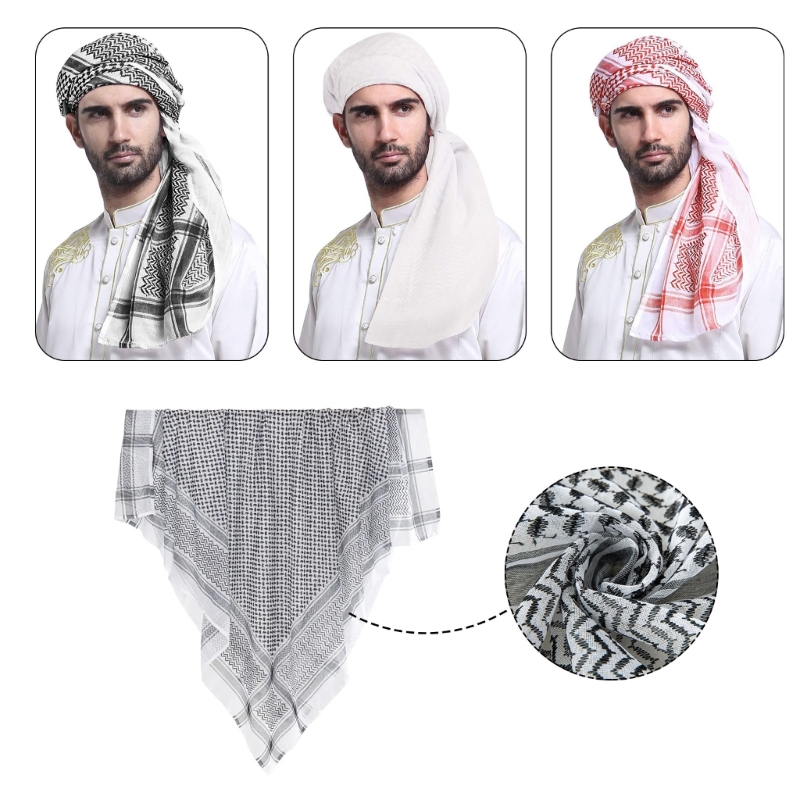 Men Ethnic Headwrap Shemagh Sc - Ethnic Fashion Men 评论和价格