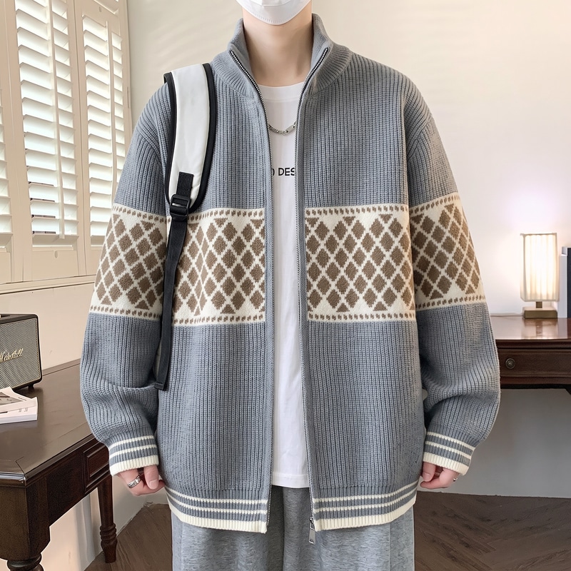 Trendy Men's Cardigan New Autu - Urban Ethnic Fashion 评论和价格