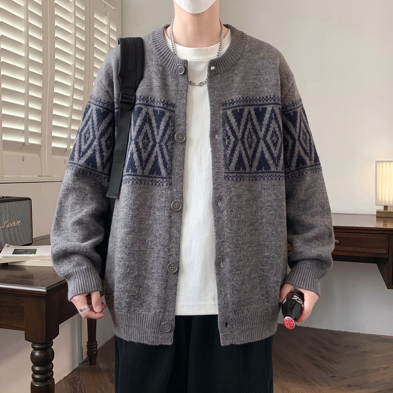 Trendy Men's Cardigan New Autu - Urban Ethnic Fashion 评论和价格