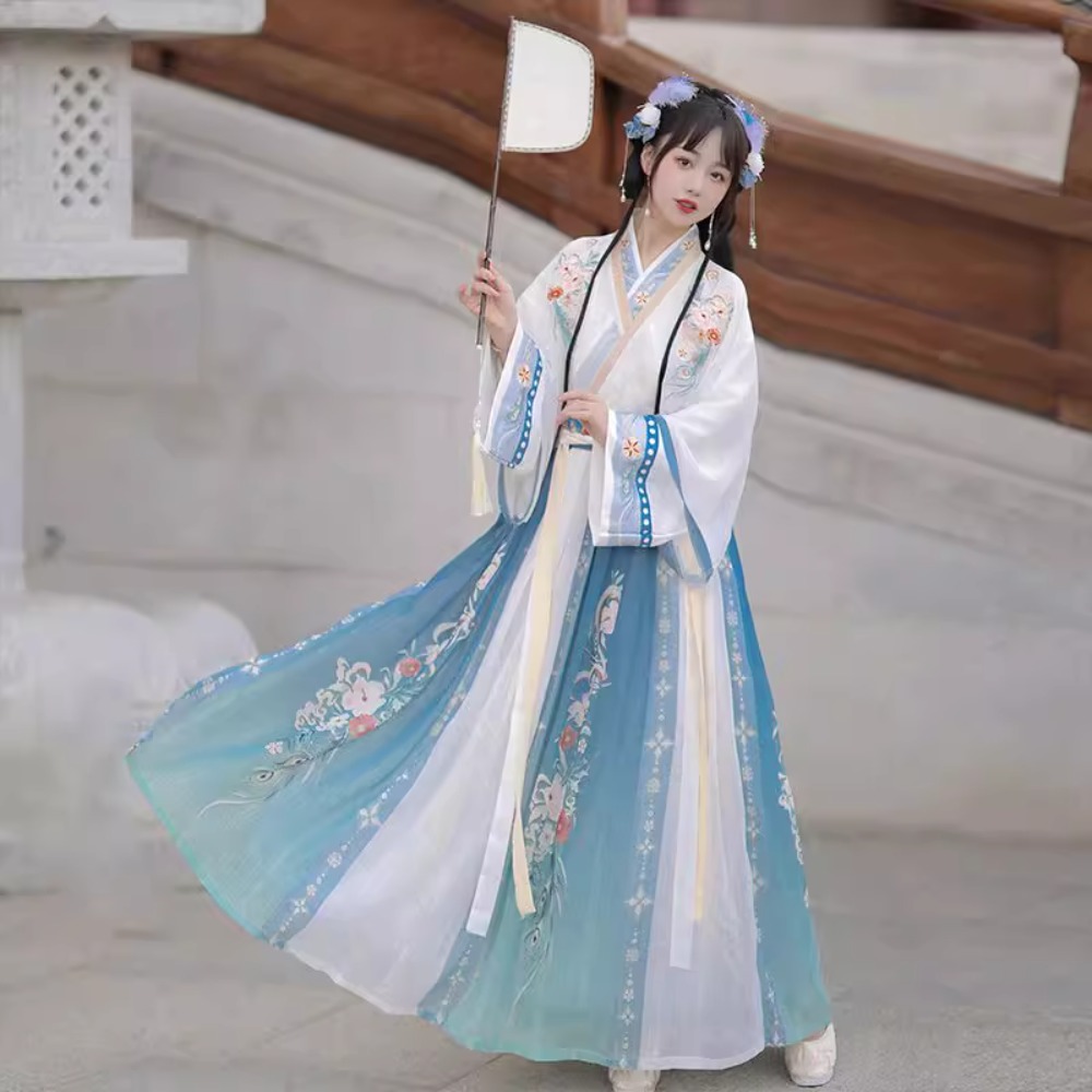 Hanfu Chinese Traditional Dres - Ethnic Fashion Wear 评论和价格