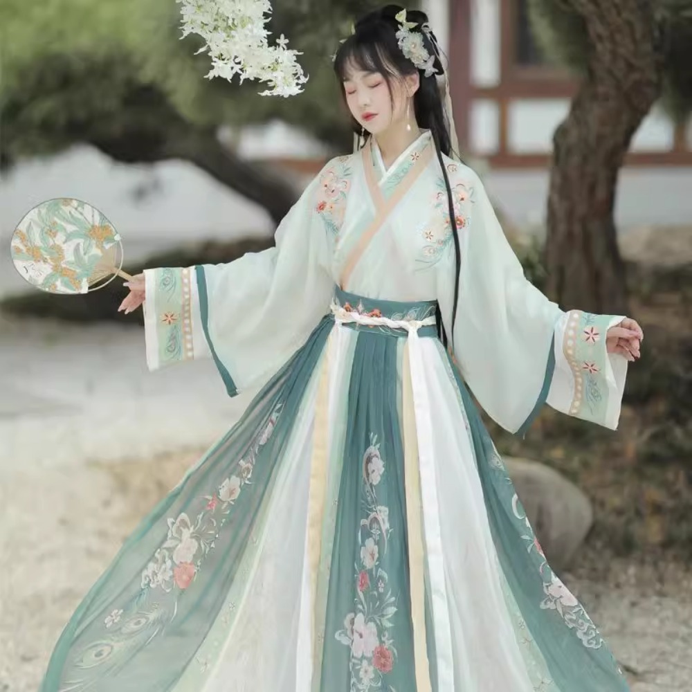 Hanfu Chinese Traditional Dres - Ethnic Fashion Wear 评论和价格